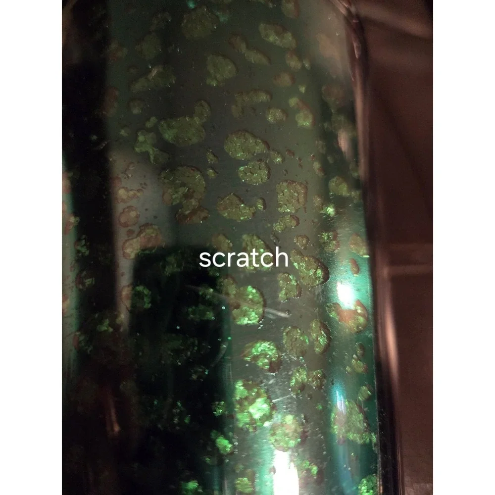 STARBUCKS Holiday Green Glitter 24oz Cold Tumbler LTD‎ Edition 2019 Used